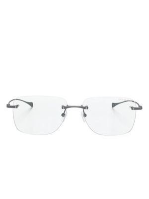 Dita Eyewear rectangle-frame thin-arms glasses - Grey
