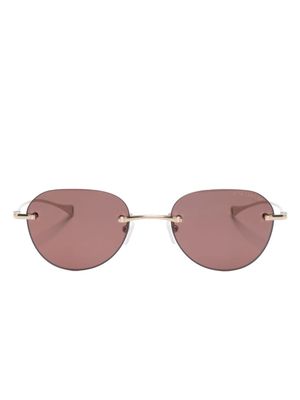 Dita Eyewear round-frame tinted sunglasses - Gold