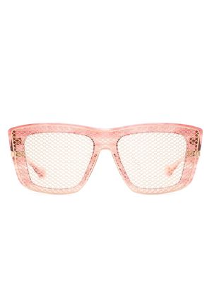 Dita Eyewear Skaeri rectangle-frame sunglasses - Pink