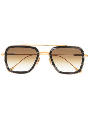 Dita Eyewear square tinted sunglasses - Gold