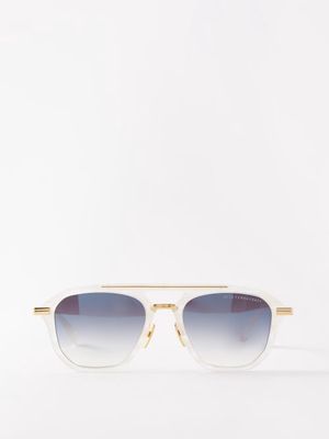 Dita Eyewear - Terracraft D-frame Titanium Sunglasses - Mens - White Gold
