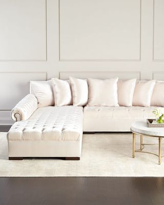 Divine Tufted Left Chaise Sectional 157"