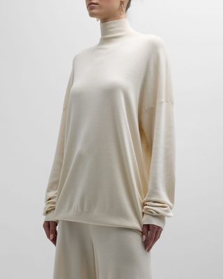 Diye Silk-Cotton Turtleneck Sweater