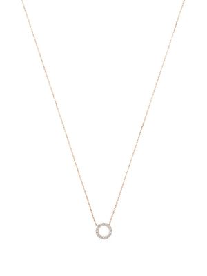 Djula 18kt rose gold Circle diamond necklace - Pink