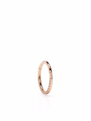 Djula 18kt rose gold diamond hoop earring - Pink