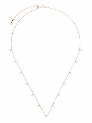 Djula 18kt rose gold diamond multi-tassel necklace - Pink