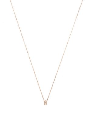 Djula 18kt rose gold diamond pear necklace - Pink
