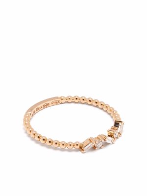 Djula 18kt rose gold multi-baguettes diamond ring - Pink
