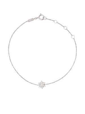 Djula 18kt white gold Sun diamond chain bracelet - Silver