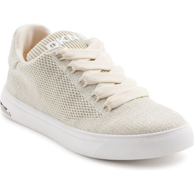 DKNY Abeni Knit Sneaker in Ivory 