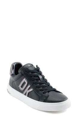 DKNY Abeni Sneaker in Black/Dk Gunmetal