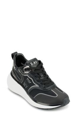DKNY Aki Sneaker in Black/Gunmetal