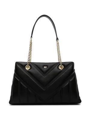 DKNY Becca quilted leather tote bag - Black