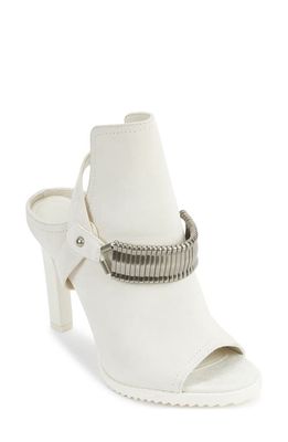 DKNY Bina Peep Toe Slingback Sandal in Cream