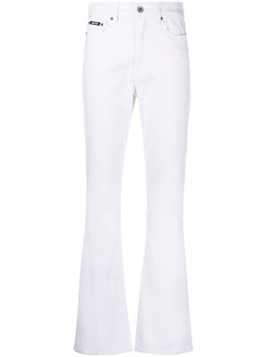 DKNY Boreum high-rise flared jeans - White