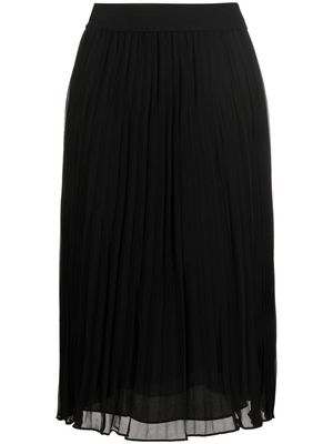 DKNY chiffon midi skirt - Black
