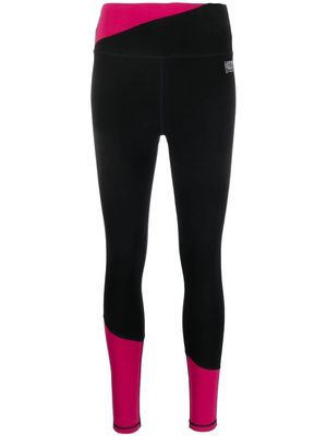 DKNY colour-block leggings - Black
