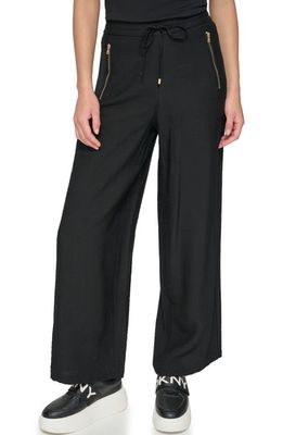 DKNY Drawstring Pants in Black