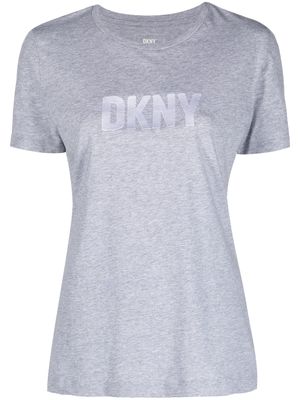 DKNY Foundation embossed-logo cotton T-shirt - Grey