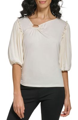 DKNY Hardware Cutout Top in Pristine