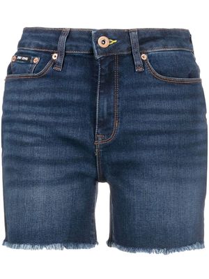 DKNY high-rise denim shorts - Blue
