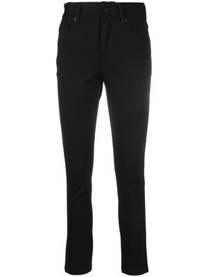 DKNY high-waisted cropped trousers - Black