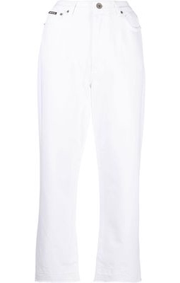 DKNY Kent high-waisted jeans - White