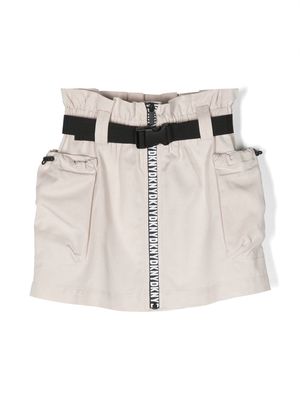 Dkny Kids belted cargo-pocket skirt - White
