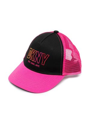 Dkny Kids embroidered-logo baseball cap - Pink