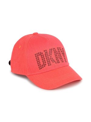 Dkny Kids eyelet-embellished baseball cap - Pink
