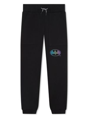 Dkny Kids graphic-print cotton track pants - Black