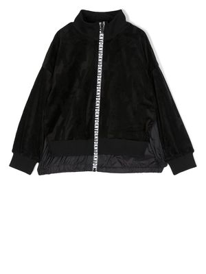 Dkny Kids layered-effect panelled jacket - Black