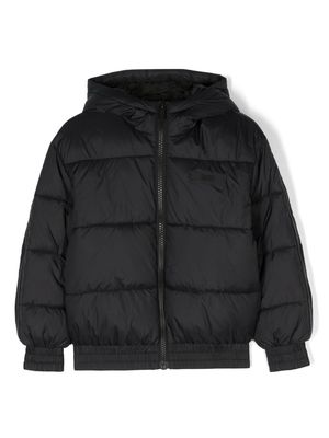 Dkny Kids logo-detail puffer jacket - Black