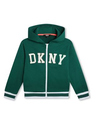 Dkny Kids logo-embroidered hoodie - Green