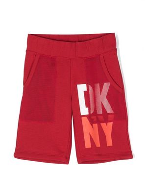 Dkny Kids logo-print bermuda shorts - Red