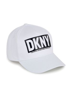 Dkny Kids logo-print cotton baseball cap - White