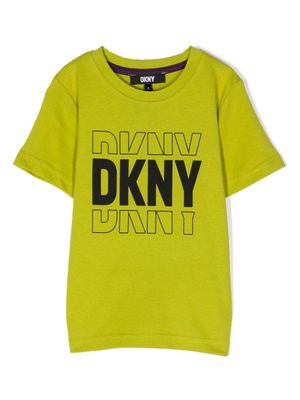 Dkny Kids logo-print cotton T-shirt - Green