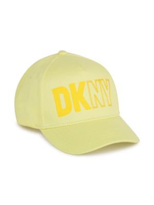 Dkny Kids logo-print cotton twill cap - Yellow