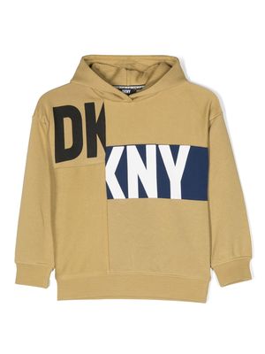 Dkny Kids logo-print hoodie - Brown