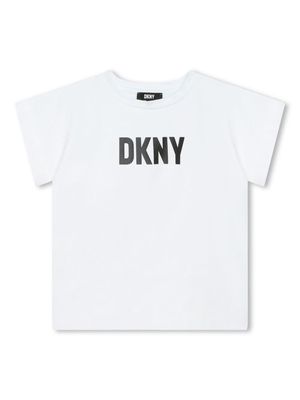 Dkny Kids logo-print jersey T-shirt - White