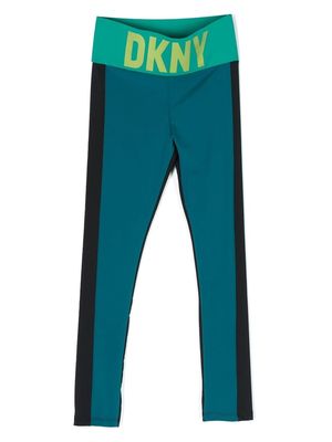 Dkny Kids logo-print leggings - Green