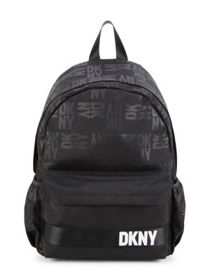 Dkny Kids logo-print strap-detail backpack - Black