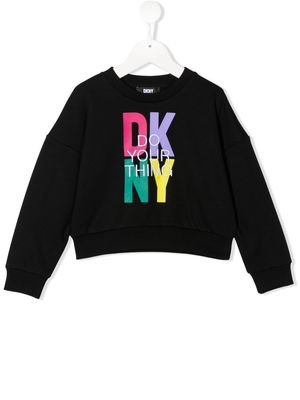 Dkny Kids logo-print sweatshirt - Black