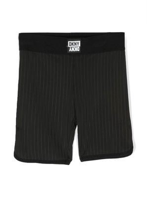 Dkny Kids pinstripe cycling shorts - Black