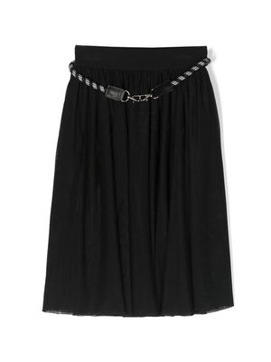 Dkny Kids pleated belted skirt - Black