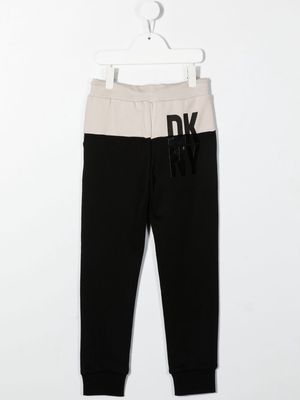 Dkny Kids tapered-leg joggers - Black