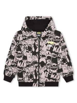 Dkny Kids x Batman graphic-print zipped hoodie - Black