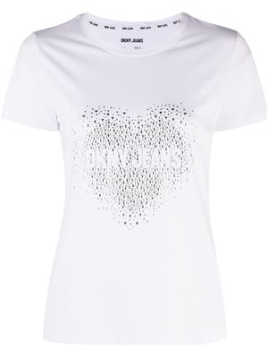 DKNY logo crew-neck T-shirt - White