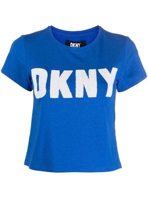 DKNY logo-embellished T-shirt - Blue