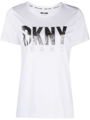 DKNY logo-embellished T-shirt - White